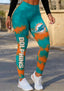 Miami Dolphins Workout Leggings For Lady