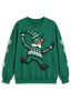 Women's New York Jets Christmas Gnome Crewneck Sweatshirt