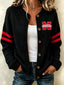 Women'S Casual Football Plant Knitted Cardigan Top