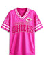 Women Kansas City Chiefs Breast Cancer Awareness Pink Football Jersey