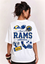 Women's I Have A Rams Addiction Game Day Graphic T-Shirt