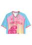 Venezuela Macaw Scenic Landscape Cropped Jersey Shirt