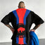 Buffalo Bills Vertical Stripe Bison Silhouette Printed T-Shirt