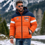 Denver Broncos Hooded Color Block Puffer Jacket Custom Name Gifts For Fan