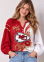 Women’s Kansas City Chiefs Floral Game Day Fan Long Sleeve Shirt