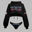New England Patriots Cropped Hoodie & Bottom Set