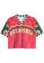 Pink Wave Star Colombia Game Day Cropped Jersey Shirt