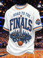 Men's Road To The Finals New York Basketball Ringer Casual Tee