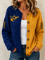Women's Football Fans Printed Knitted Cardigan Top