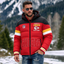 Kansas City Chiefs Hooded Color Block Puffer Jacket Custom Name Gifts For Fan