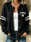 Women'S Casual Football Plant Knitted Cardigan Top