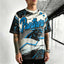Carolina Panthers Retro Graffiti Printed T-Shirt