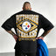 Pittsburgh Steelers Vintage Diamond Frame Printed T-Shirt