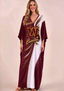 Women's Washington Commanders Floral V-Neck Kaftan Maxi Dress