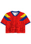 Carlos Valderrama El Pibe Colombia Cropped Jersey Shirt