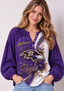 Women’s Baltimore Ravens Floral Game Day Fan Long Sleeve Shirt