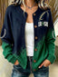 Women'S Casual Football Plant Knitted Cardigan Top
