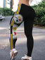 Pittsburgh Steelers Vertical Stripe Logo Butt Workout Leggings For Lady