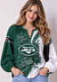 Women’s New York Jets Floral Game Day Fan Long Sleeve Shirt