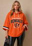 Women’s Cincinnati Bengals 3/4 Dolman Sleeve Hoodie