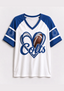 Women Indianapolis Colts Heart Graphic V-Neck Fan T-Shirt