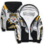 Pittsburgh Steelers Color Block Fleece Lined Zip Up Football Fan Hooded Jacket