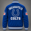 Unisex Indianapolis Colts Logo Printed Varsity Jacket
