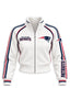 Women's New England Patriots Cropped Zip Up Track Jacket