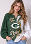 Women’s Green Bay Packers Floral Game Day Fan Long Sleeve Shirt
