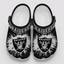 Las Vegas Raiders Tie‑Dye Football Fan Clogs Slip‑On Shoes