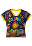Colorful Colombia Culture Baby Tee