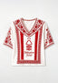 Nottingham Forest Folk Floral V-Neck Blouse