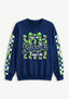 Women's Seattle Seahawks Floral Bow Crewneck Sweatshirt