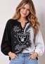Women’s Las Vegas Raiders Floral Game Day Fan Long Sleeve Shirt