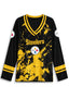 Women's Pittsburgh Steelers Graphic V Neck Long Sleeve Shirt