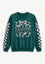 Women's Philadelphia Eagles Floral Bow Crewneck Sweatshirt
