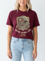 Unisex Vintage Football Club Helmet Printed T-Shirt