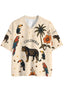 Colombia‑Inspired Tropical Wildlife Print Mesh Jersey Shirts