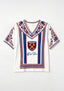 Boho Floral Featuring West Ham United V-Neck Blouse