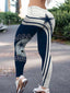 Dallas Cowboys Team Print Workout Leggings For Lady