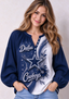 Women’s Dallas Cowboys Floral Game Day Fan Long Sleeve Shirt