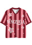 Retro Venezuela Star Striped Mesh Jersey Shirts