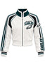 Women's Philadelphia Eagles Cropped Zip Up Track Jacket