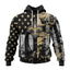New Orleans Saints Vintage American Flag Graphic Hoodie NFL Fan Sweatshirt