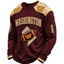 Washington Commanders Waffle Knit Long-Sleeve Sweatshirt