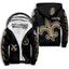 New Orleans Saints Fleece Lined Zip Up Football Fan Winter Hooded Jacket