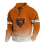 Chicago Bears Gradient Bear Button Mock Neck Sweatshirt