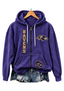 Baltimore Ravens Women Heart Football Graphic Zip Up Hoodie