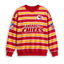 Men's Kansas City Chiefs Striped NFL Crew Neck Sweatshirt