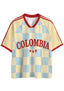 Colombia Checkerboard Mesh Jersey Shirts